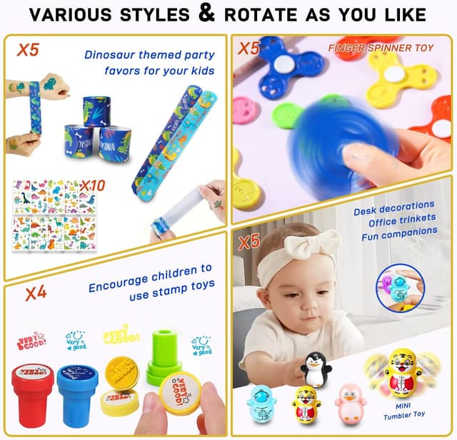 Thumbnail 6 de CoralBloom 100er Set Mitgebsel für Kindergeburtstag (Pinata-Füllung & Gastgeschenke)