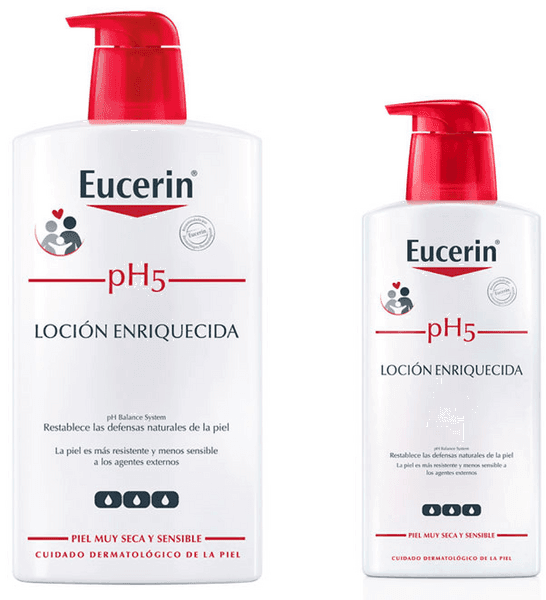 Detalle de Eucerin pH5 Loción Hidratante 1000 ml + 400 ml 💧