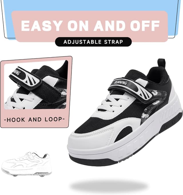 Detalle 2 de YINGCSM Rollschuhe 2-in-1 mit Rollen