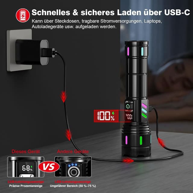 Thumbnail 4 de Shadowhawk S1618 Taschenlampe 500000 Lumen