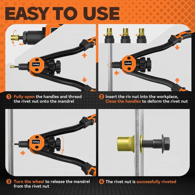 Thumbnail 6 de AojSup Rivet Nut Gun 14in Heavy Duty