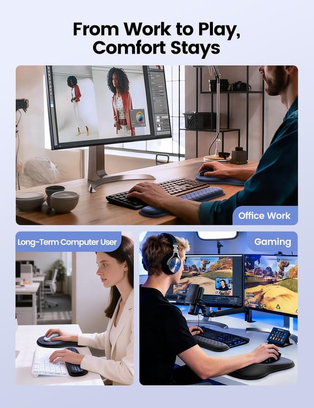 Thumbnail 6 de MEATANTY Mauspad Gelkissen 449×85×25 mm