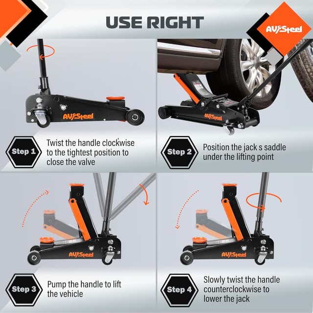 Thumbnail 6 de AV Steel 3 Ton Floor Jack 🛠