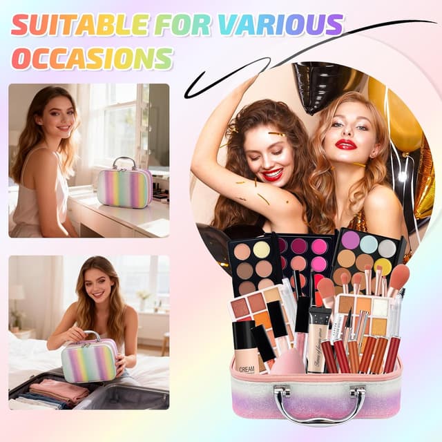 Thumbnail 6 de Muiefe Set Trucchi con Trousse Trucchi: kit completo con palette, occhi, labbra e accessori