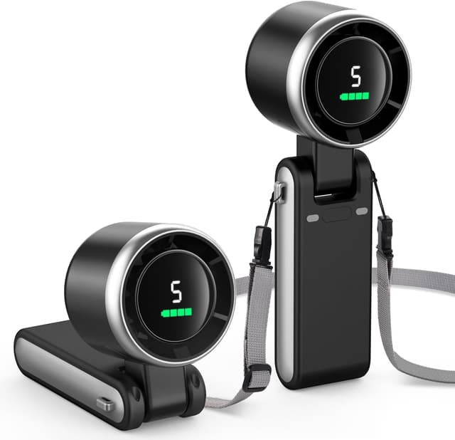 Detalle de EasyAcc 3-in-1 Portable Handheld Fan 4000mAh ๐๐