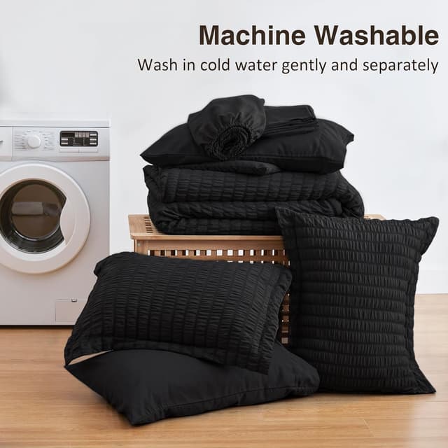 Thumbnail 6 de Love's cabin Seersucker Comforter Set 7-Piece