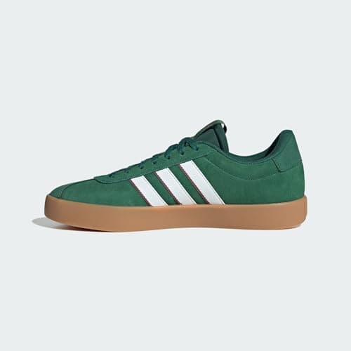 Detalle 2 de adidas VL Court 3.0 para hombre (Dark Green/Cloud White/Burgundy) en piel