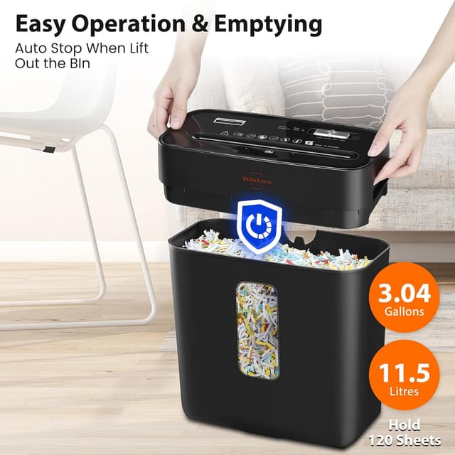 Detalle 2 de VidaTeco Cross-Cut Shredder 11.5L