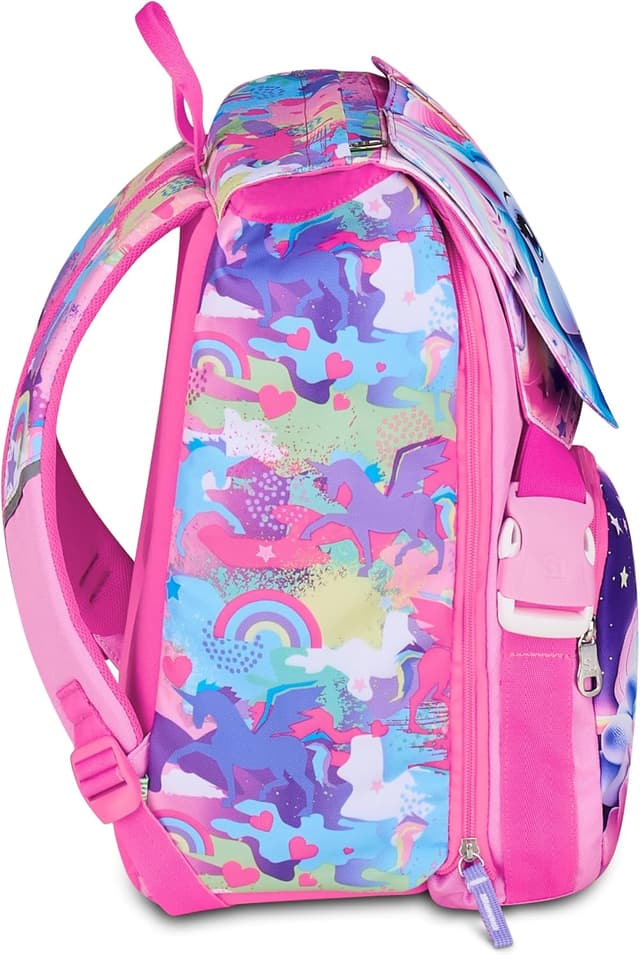 Detalle de SJ GANG STYLE JAM GANG Erweiterbarer Schulranzen (Unisex Kinder) – mit gepolstertem Tragesystem