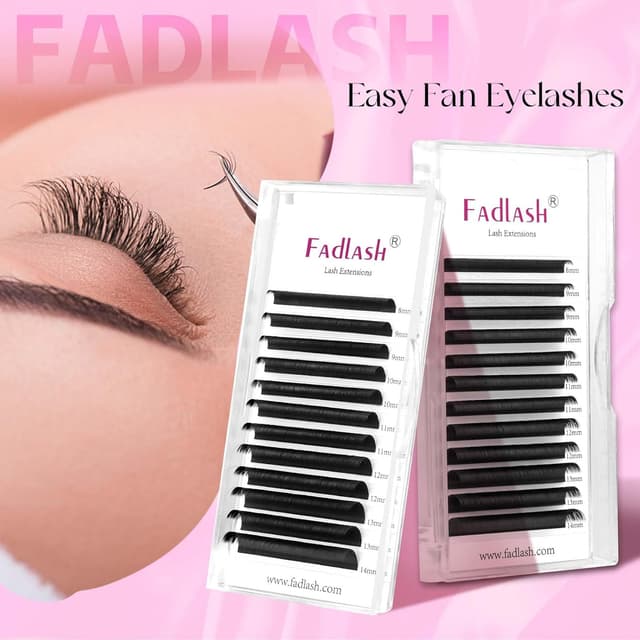 Thumbnail 6 de FADLASH Selbstfächernde Wimpern Volume 0,07 D Curl 13 mm (Easy Fan) für Volumentechnik