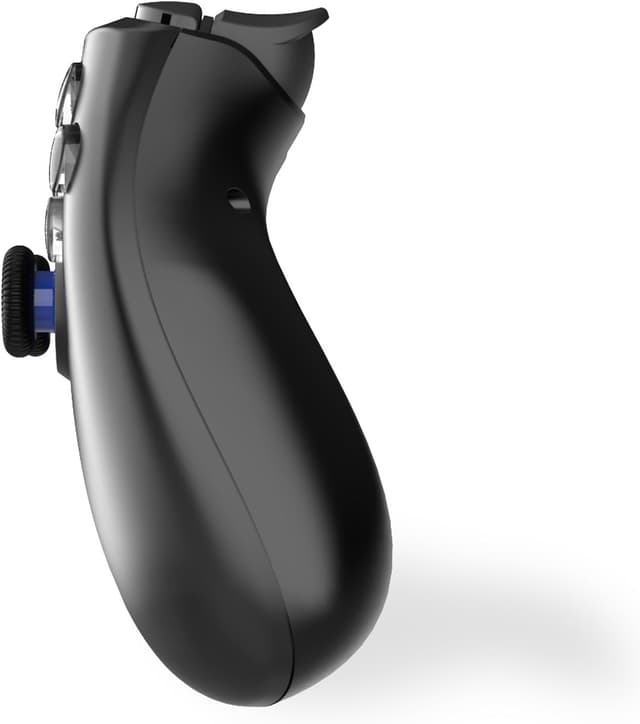 Detalle de Freaks and Geeks Manette sans fil noire pour PS4 avec prise jack et boutons lumineux