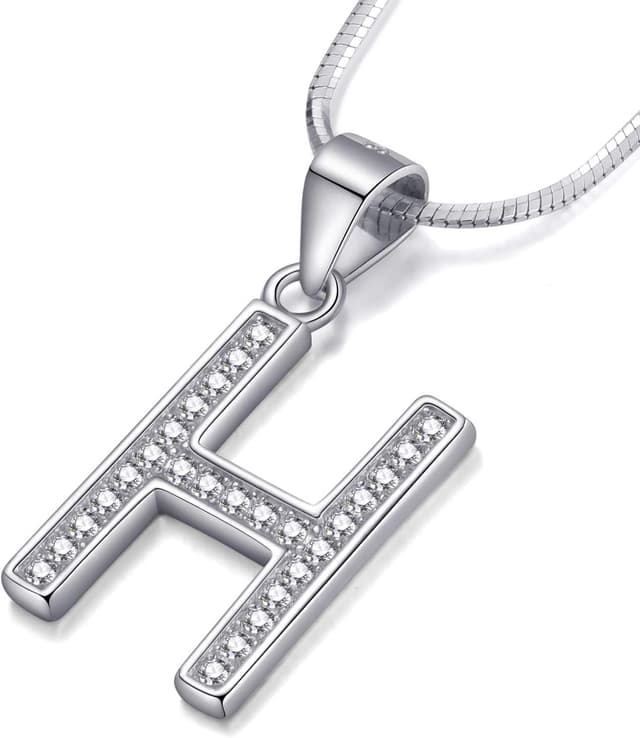 Detalle 2 de Collana Morella lettera in argento 925, 45 cm