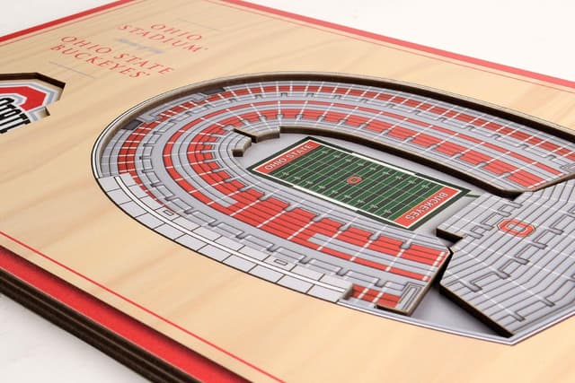 Detalle de YouTheFan NCAA 3D StadiumView Desktop (hand-assembled stadium wall display)