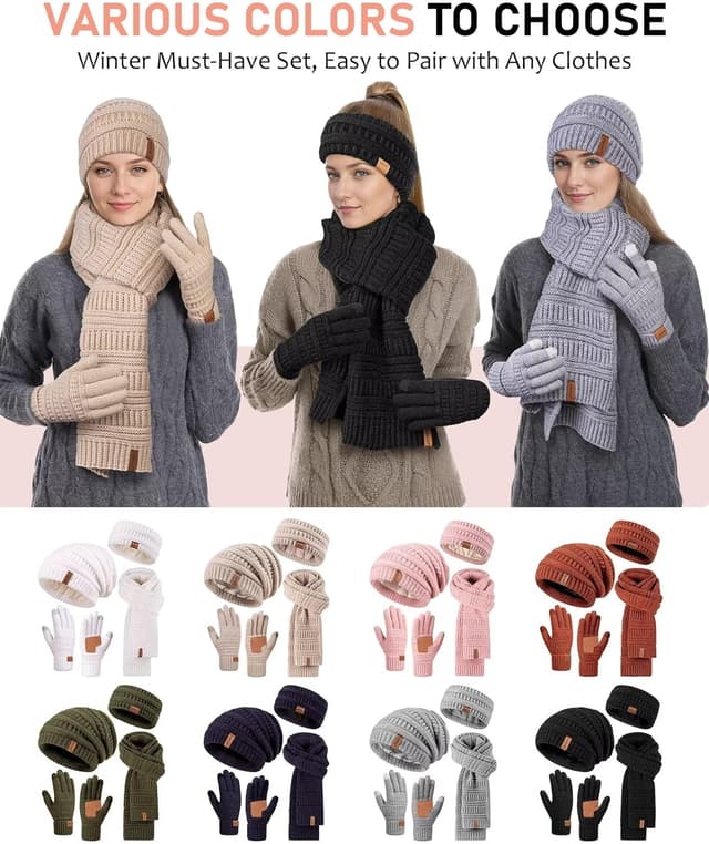 Thumbnail 5 de Womens Beanie Set 63in 🧣