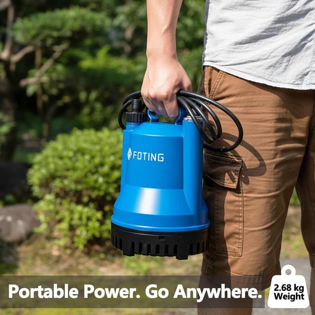 Thumbnail 6 de FOTING 200W submersible pump 4000 L/H