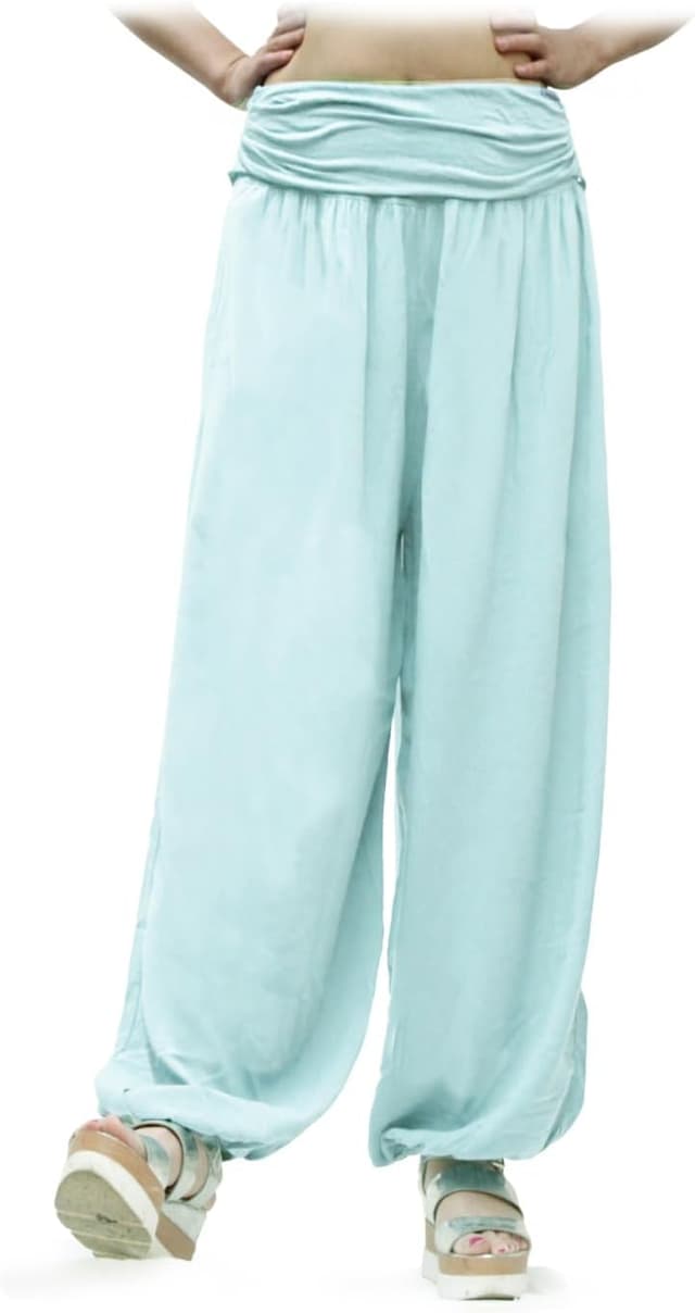 Thumbnail 6 de Glamexx24 Damen Haremshose aus Viskose – leichte Pumphose im Aladin/Sarouel-Look für Sommer & Freizeit