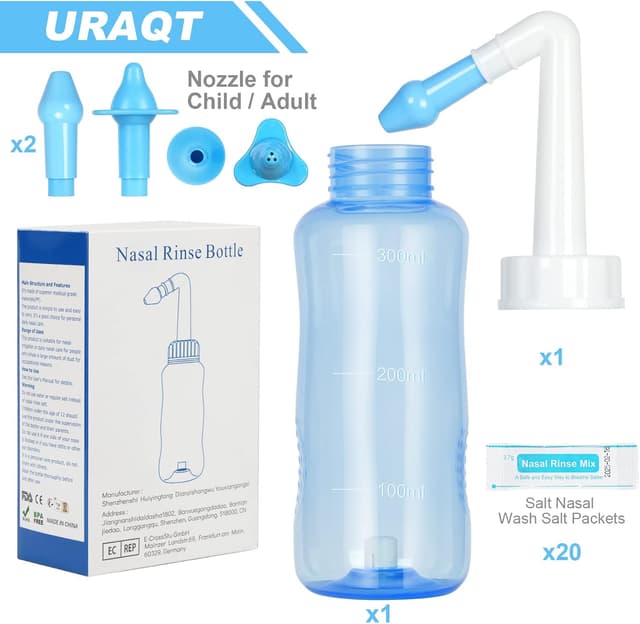 Thumbnail 5 de URAQT Neti Pot 300ml per lavaggio nasale