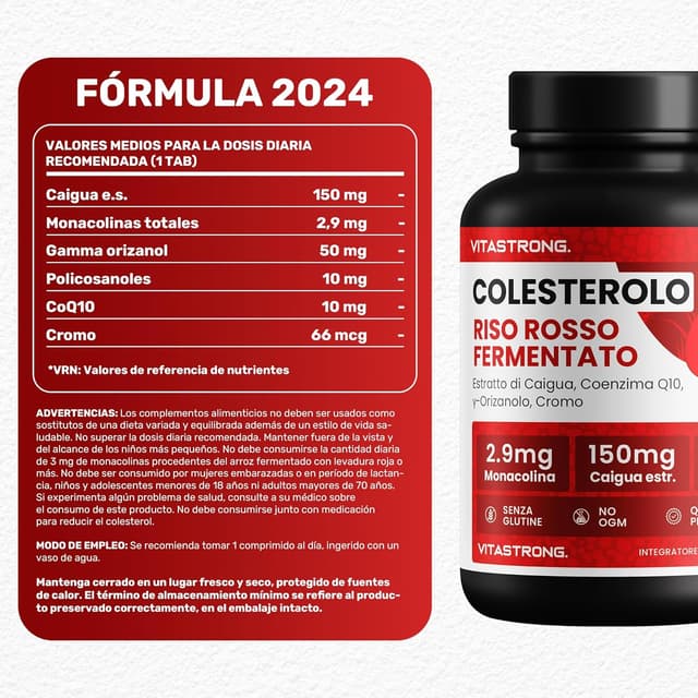 Thumbnail 5 de Vitastrong Fórmula 2024 Complejo Sinérgico para Colesterol 💊