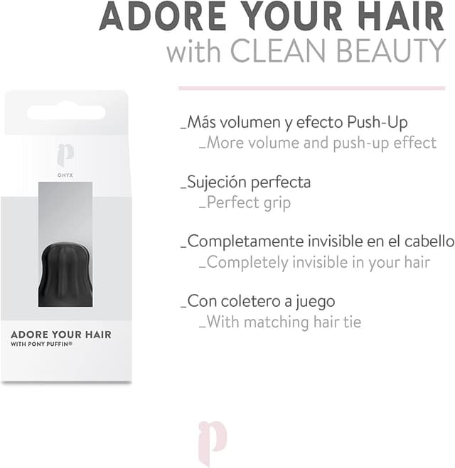 Thumbnail 4 de Pony Puffin ONYX 🖤 Fijación y volumen para trenzas perfectas