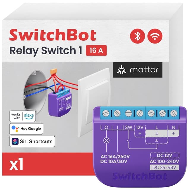 Detalle de SwitchBot Matter Interruptor de Relé 1