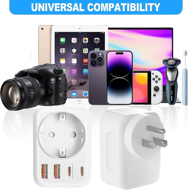 Thumbnail 4 de Clomnpe USA Adapter Steckdose 5-in-1 đ