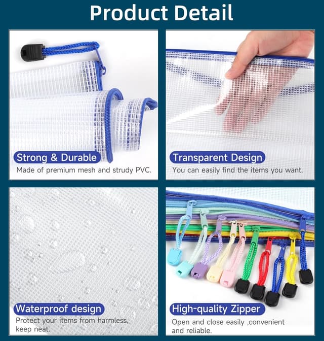 Detalle 2 de 30 Pack zip wallets A4 A5 A6