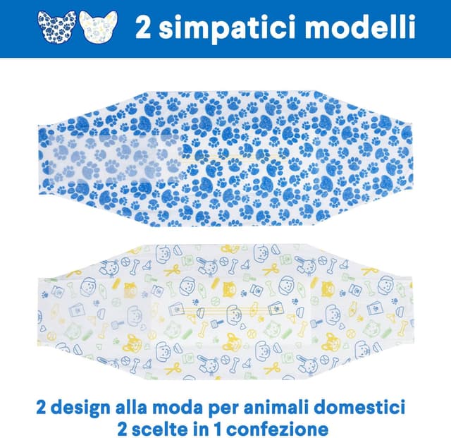 Detalle 2 de Dono fasce pannolini per cani maschi 20 pezzi