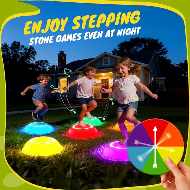 Detalle 2 de Scvcid Rechargeable Stepping Stones 6pcs