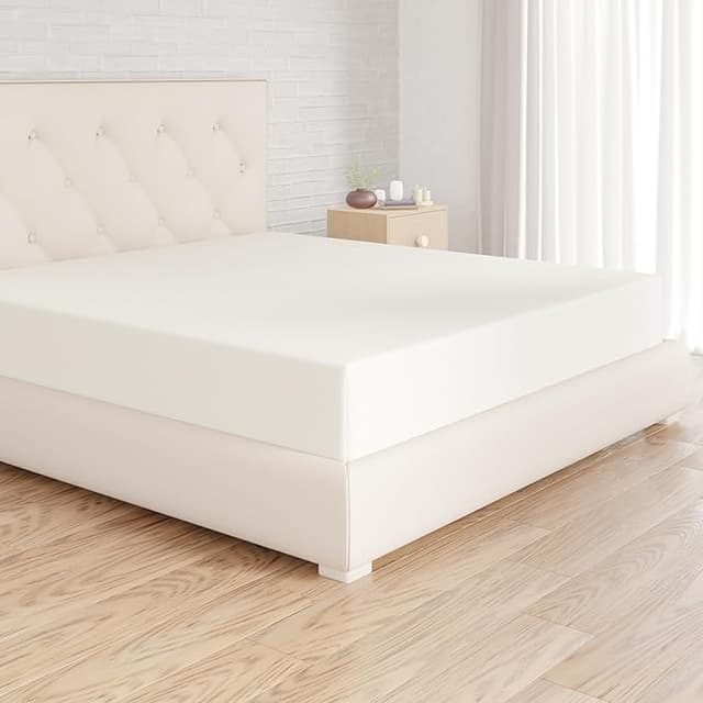 Imagen de Amazon Basics Sábana Bajera Ajustable, Microfibra Beige, 200x200 cm🛏️ en OfertitasTOP