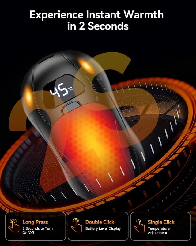 Thumbnail 1 de Rechargeable Hand Warmers 6000mAh LED Display ♨