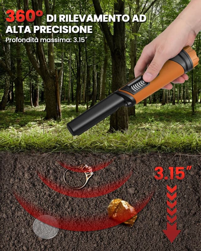 Thumbnail 1 de DR.ÖTEK Pinpointer 8 cm per ricerca metallica