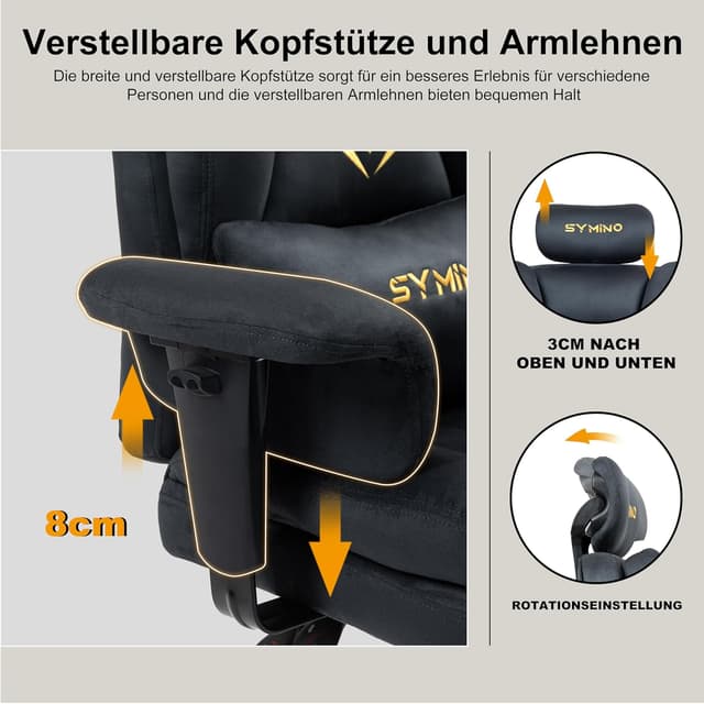 Thumbnail 6 de Symino Gaming Stuhl Chefsessel 130kg