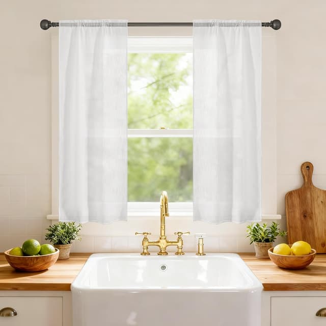 Detalle de Ystyle Rideau transparent 70x120 cm