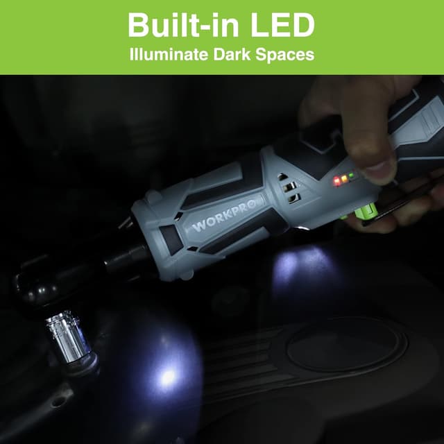 Thumbnail 4 de WORKPRO Llave de Trinquete Eléctrica 12V 55 N.m