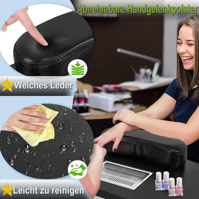 Thumbnail 5 de YRHome Table de manucure pliable avec aspiration