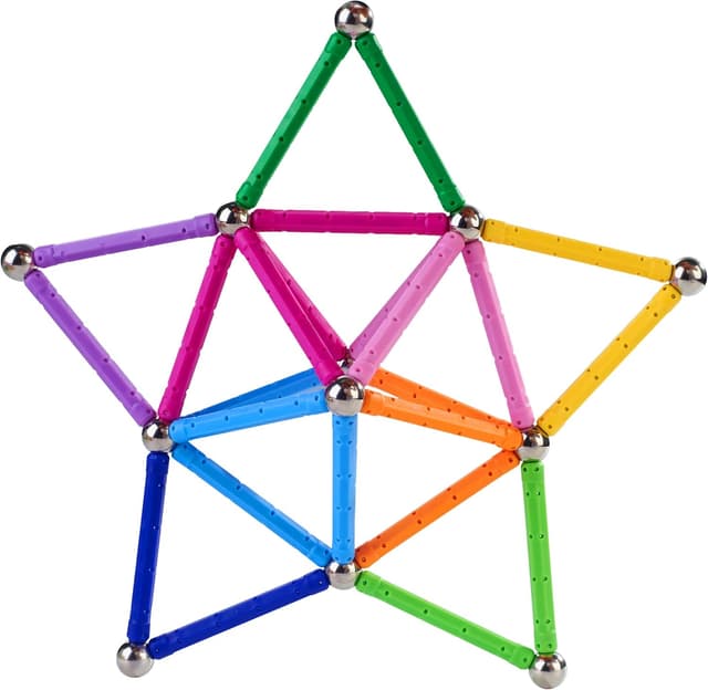 Detalle 2 de Beicarin magnetische Bausteine-Set (34-tlg.) – Lernspielzeug mit Aufbewahrungstasche