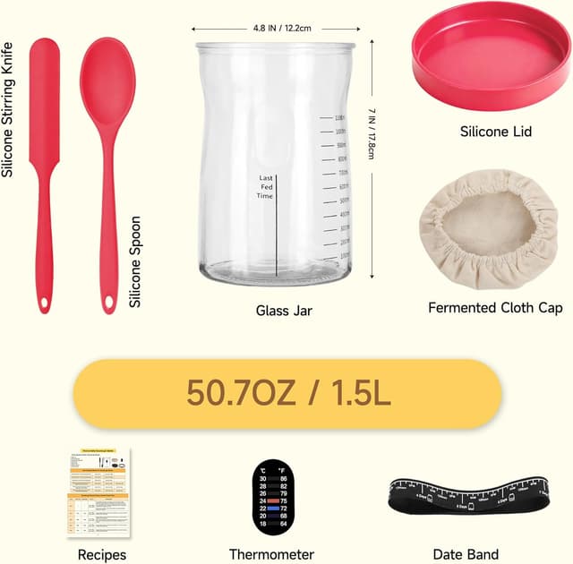 Thumbnail 2 de Coco Bird Pro Sourdough Starter Kit 50oz 🍞