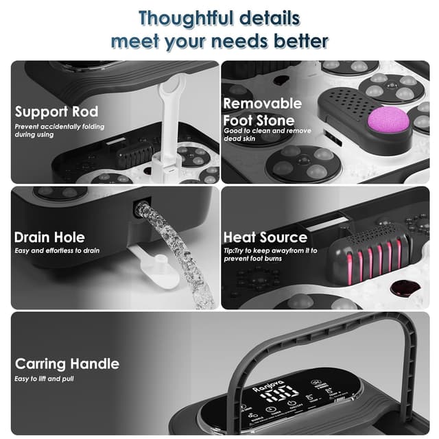 Thumbnail 4 de Ranjova Collapsible Foot Spa 95–118°F