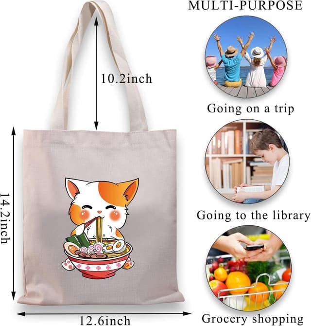 Detalle 2 de PLITI Cat Mom Tote Bag 14.2in