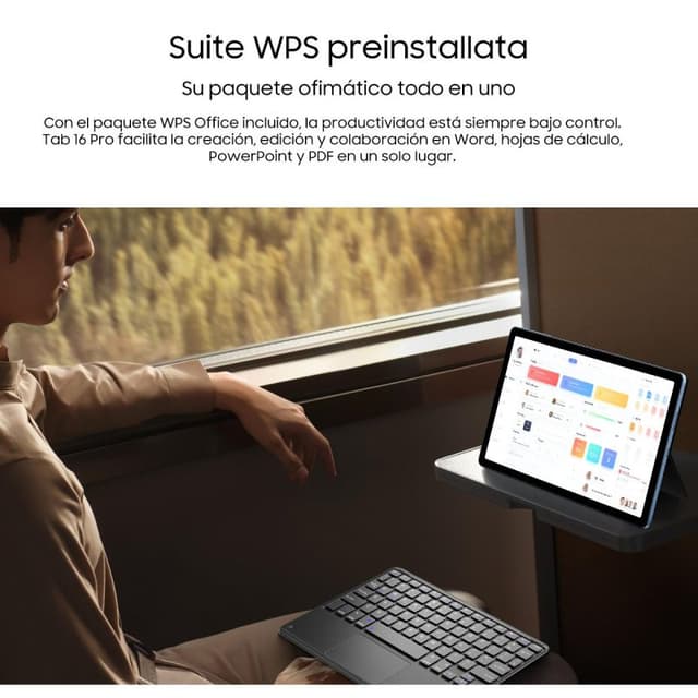 Thumbnail 1 de Blackview Tab 16 Pro 11" 4G LTE 256 GB gris con teclado 💻