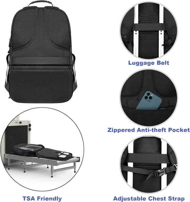 Detalle 2 de Z-MGKISS 52L travel laptop backpack