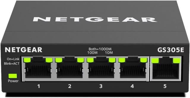 Detalle de NETGEAR GS305E Managed Switch 5 Port Gigabit