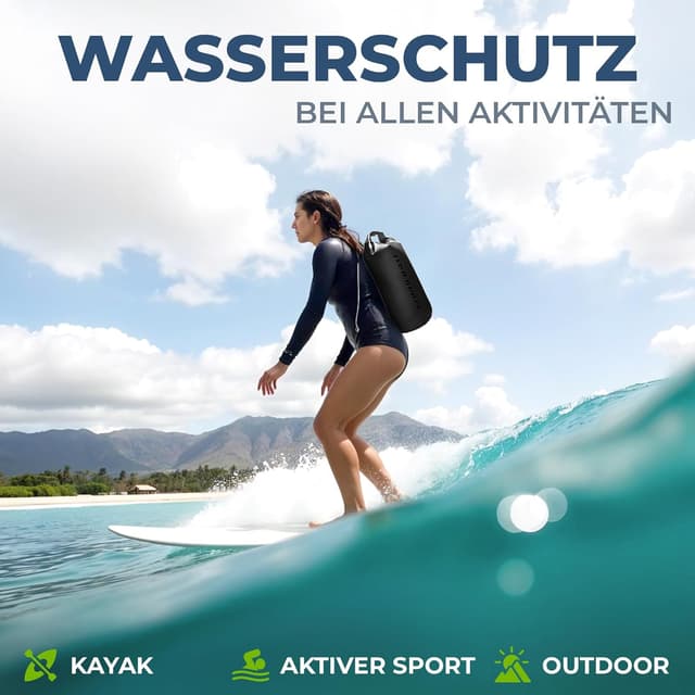 Detalle 2 de Nordlight Dry Bag 10l wasserdichte Tasche