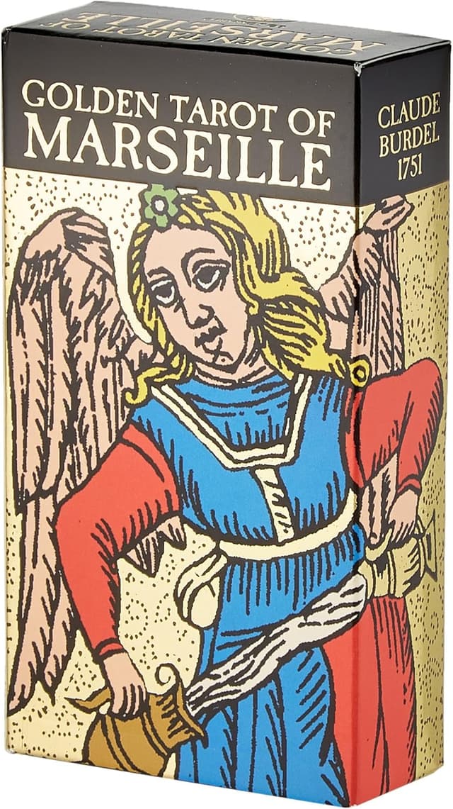 Thumbnail 1 de Golden Tarot of Marseille carte con oro