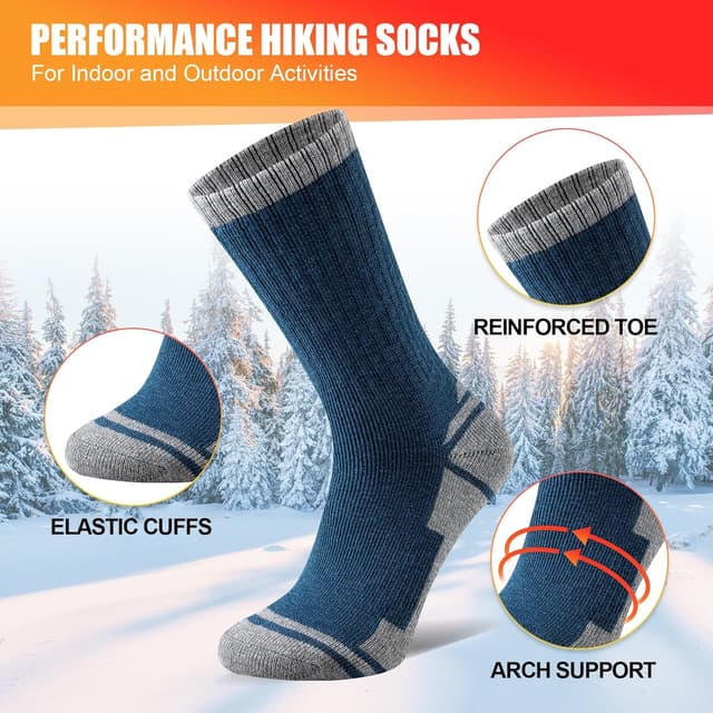 Detalle 2 de Calze trekking in lana merino Stoeury