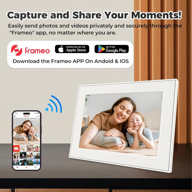 Thumbnail 6 de Frameo 10.1 Inch Digital Photo Frame 32GB