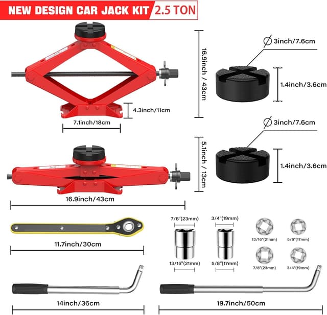 Detalle 1 de IMAYCC Cric voiture 2,5 t levage