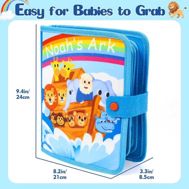 Thumbnail 6 de Wdmiya Busy Board Libro Montessori sensoriale 1 anno