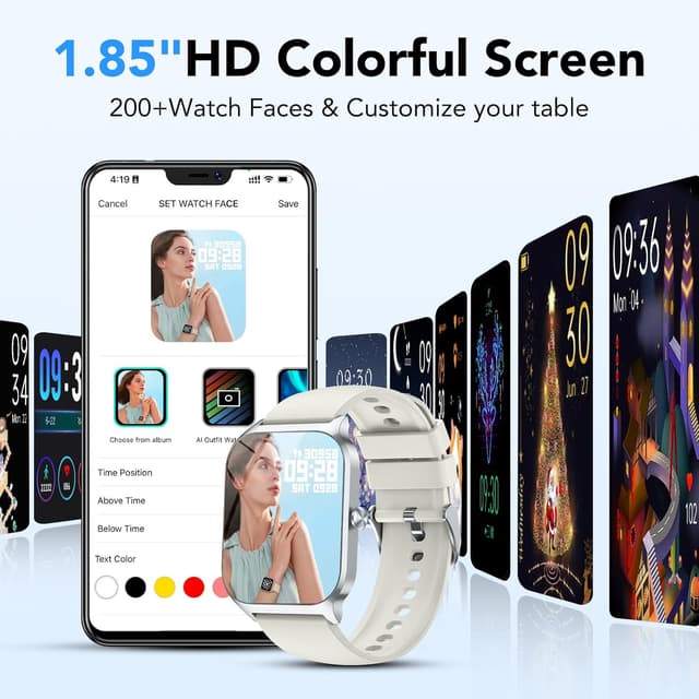 Thumbnail 2 de Estereloj Reloj Inteligente 1.85" HD Mujer Hombre