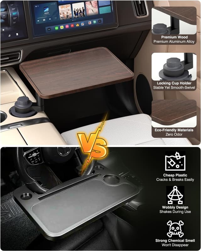Thumbnail 4 de AXVLU Car Desk for Laptop 360° Rotation